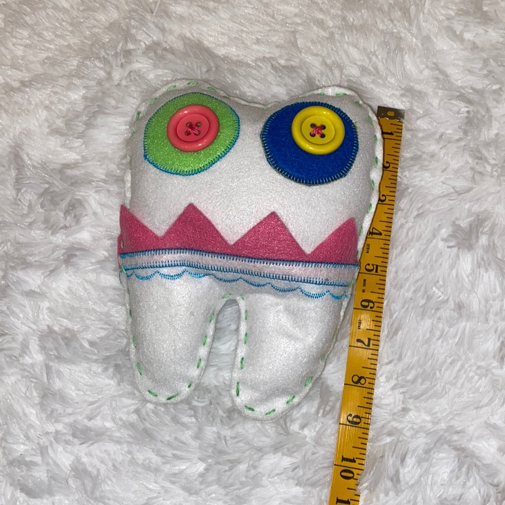 Tooth Fairy Pillow Monster Themed Colorful Boys Girls Unisex